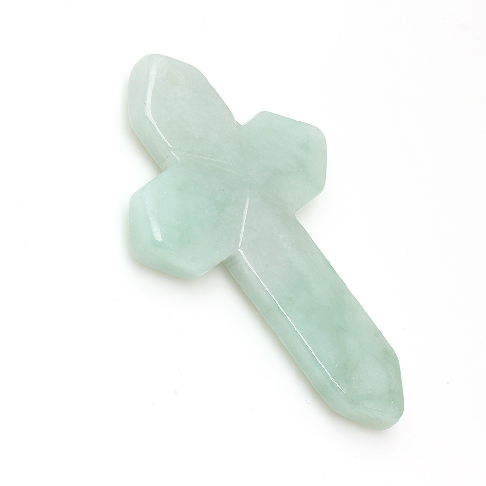 哈利路亞天然綠翡翠玉墜項鍊-十字架-雅紅珠寶