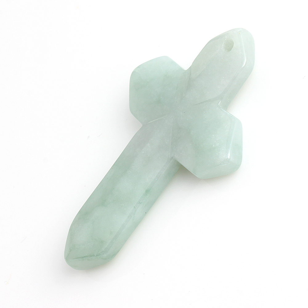 哈利路亞天然綠翡翠玉墜項鍊-十字架-雅紅珠寶