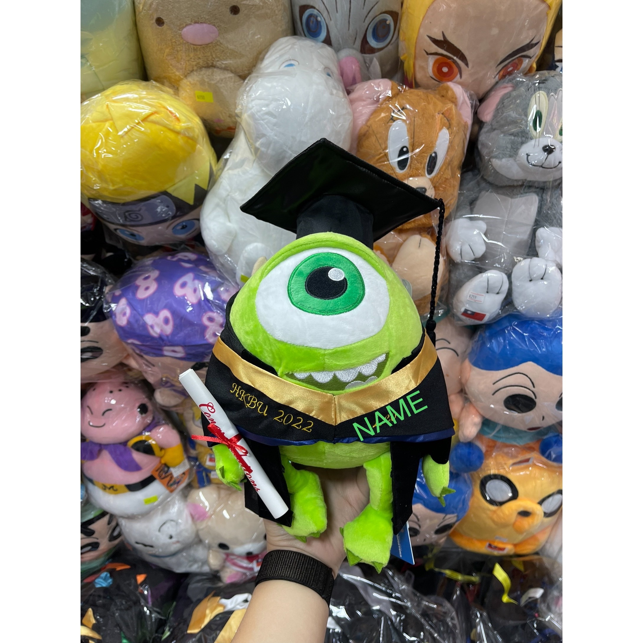 大眼仔 畢業公仔