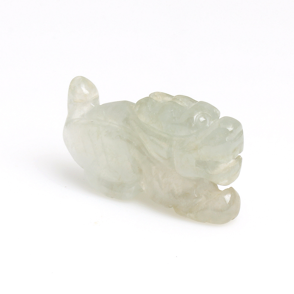 風虎雲龍天然冰種白翡翠玉墜項鍊-十二生肖-龍-雅紅珠寶