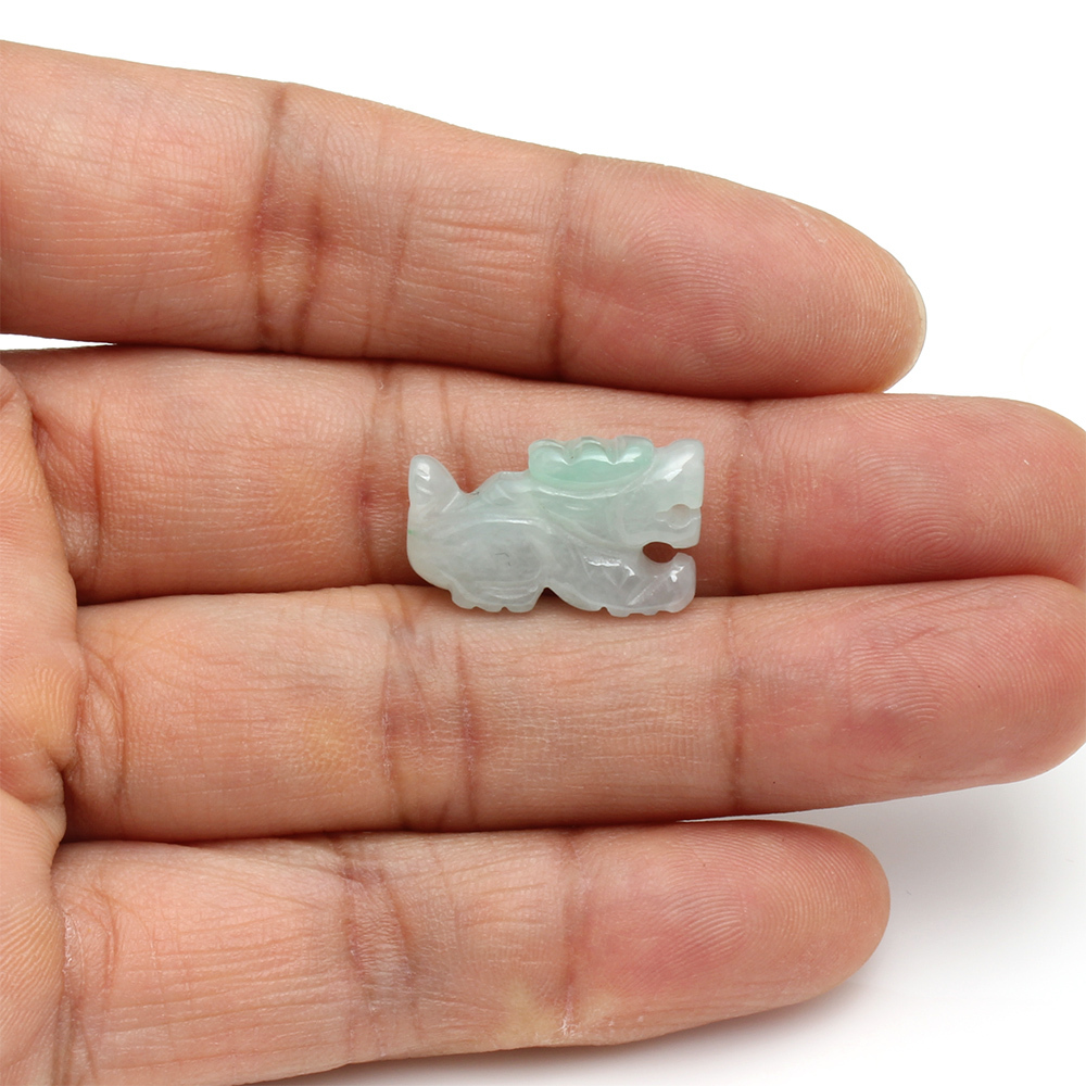 【雅紅珠寶】乘龍快婿天然翡翠玉墜項鍊-十二生肖-龍-A0109