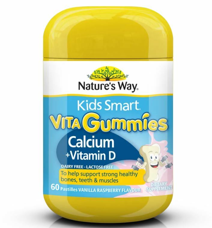 澳洲 Nature's Way Kids Smart 佳思敏 - 兒童維生素軟糖 鈣 +VD 60粒