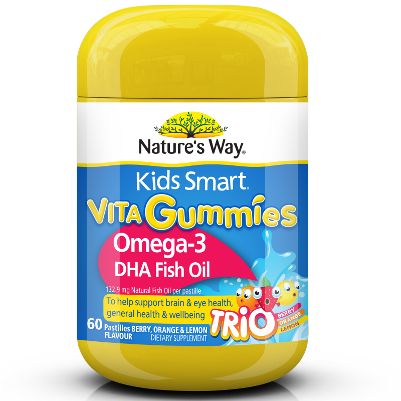 澳洲 Natures Way 佳思敏 - Omega-3 透明魚油軟糖60粒