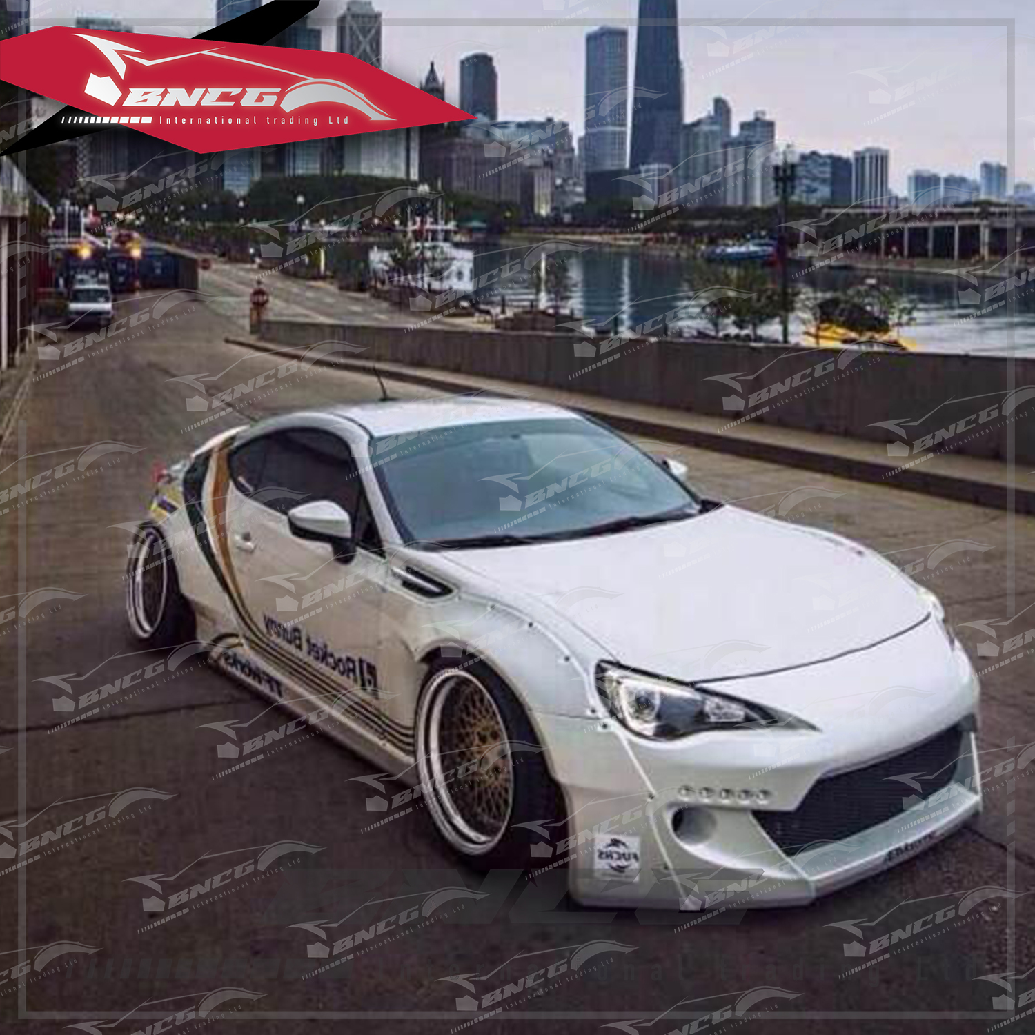 Toyota 86 Subaru BRZ 改裝 碳纖維 空套 寬體 前保桿 後導流 側裙 前後輪弧 尾翼