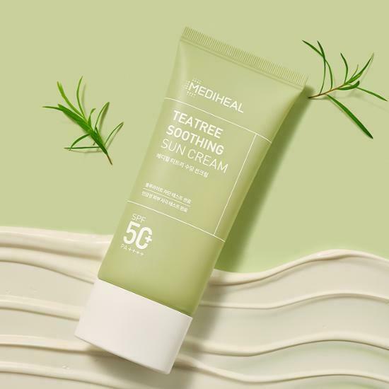 Mediheal TeaTree Soothing Sun Cream SPF50+ PA++++ 50ml [Olive Young Planning Set]