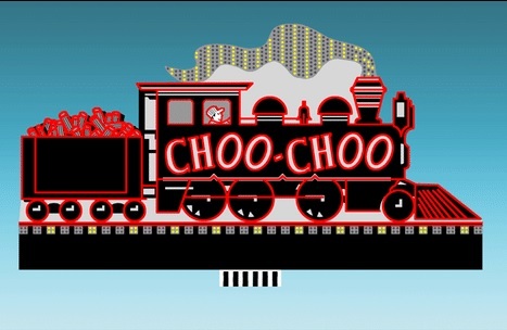 Micro Structures 88-1601 火車看版 大型霓虹燈