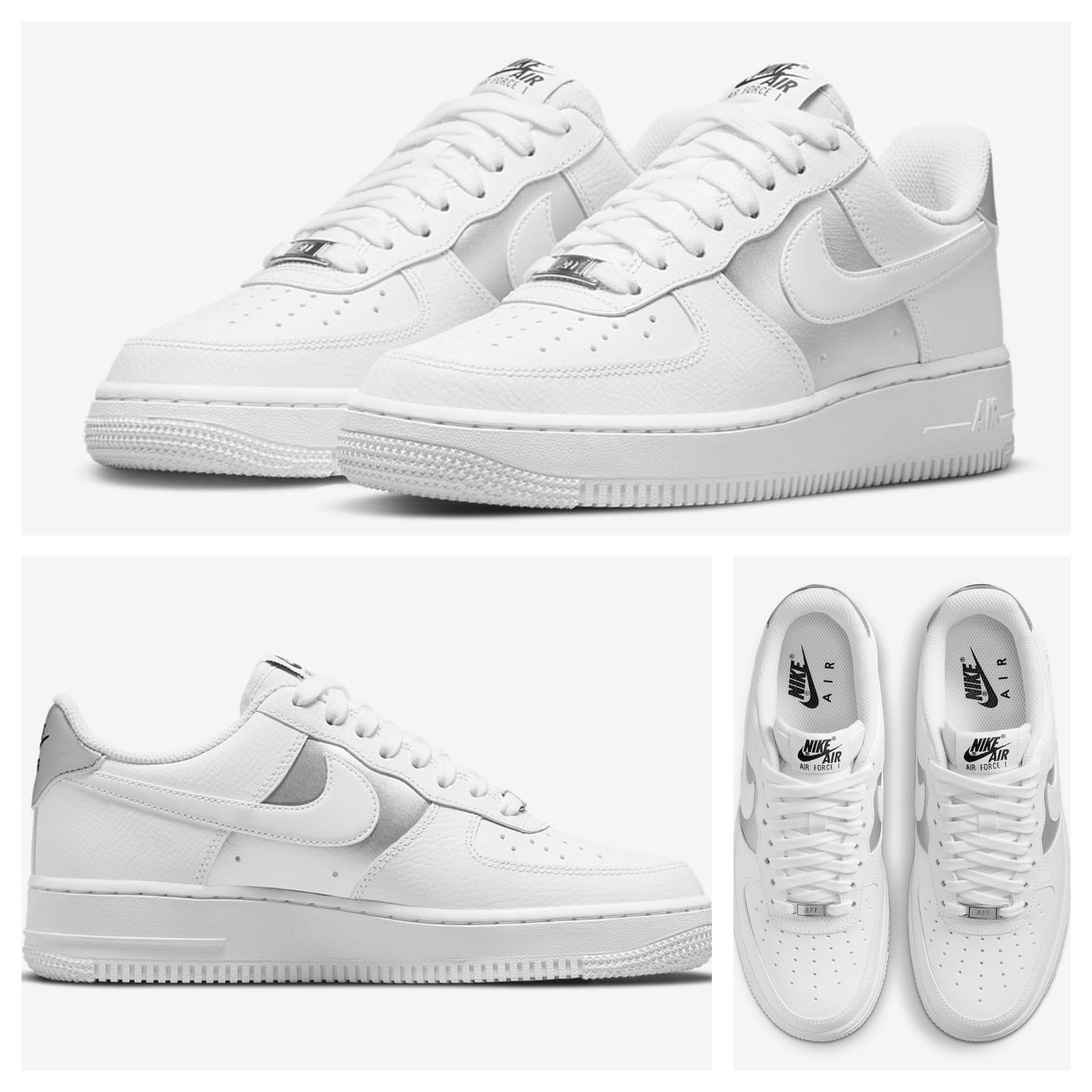 Nike Air Force 1 Low '07 White Metallic Silver (2022)