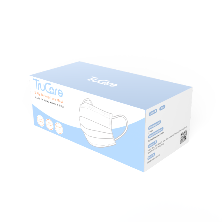 【成人】175mm 三摺口罩 (50片 非獨立包裝)