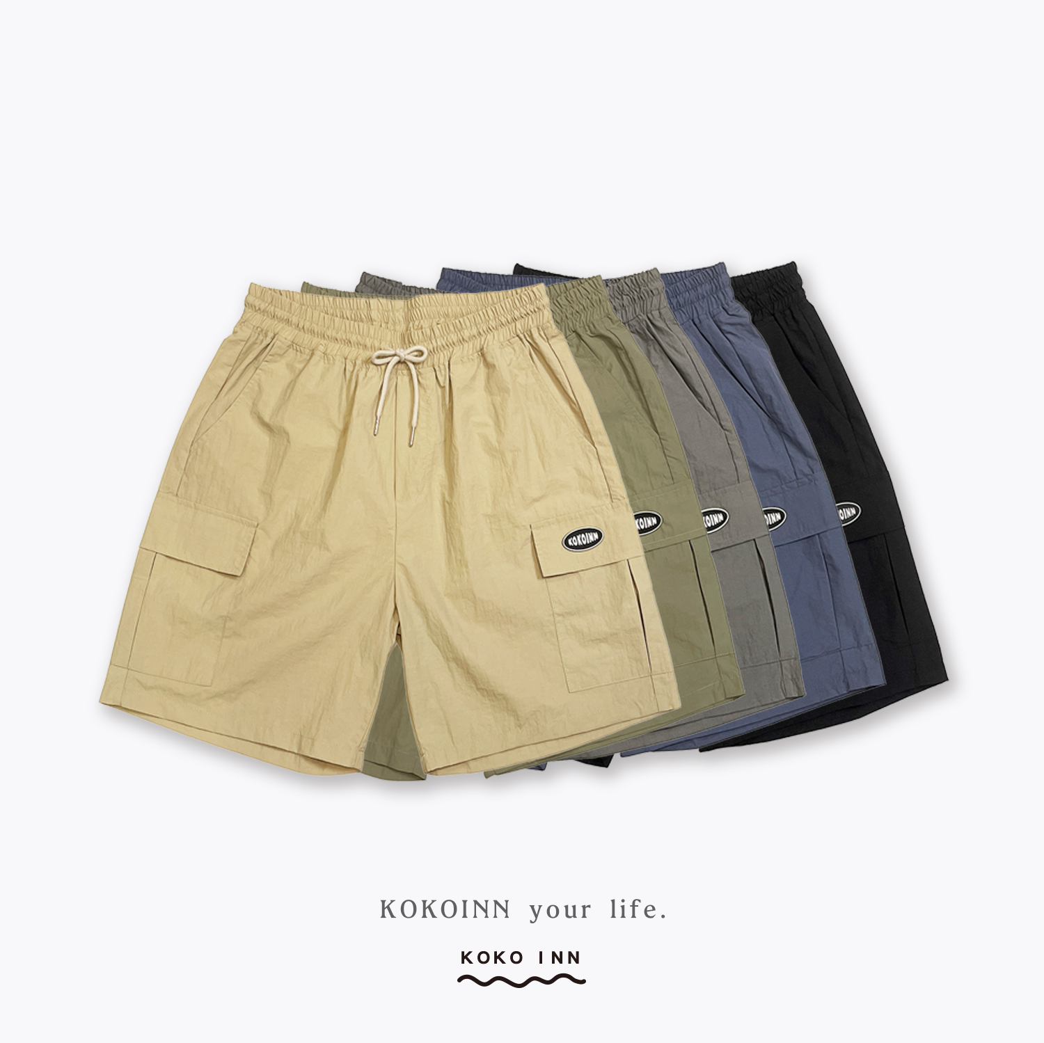 KOKOINN 尼龍多色工作短褲