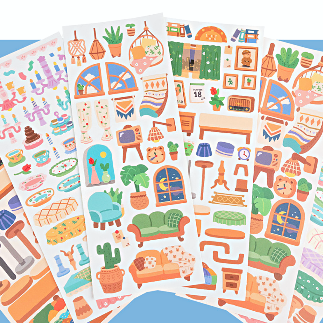 Khakiz Sticker－Indoor Decoration Series (Korean Stationery Brand)