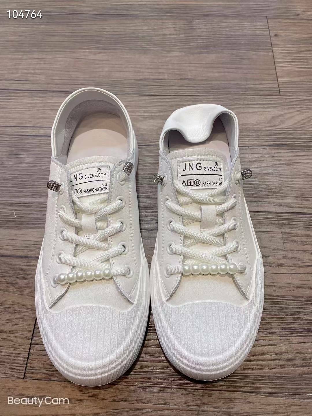 優雅小珍珠牛皮懶人鞋