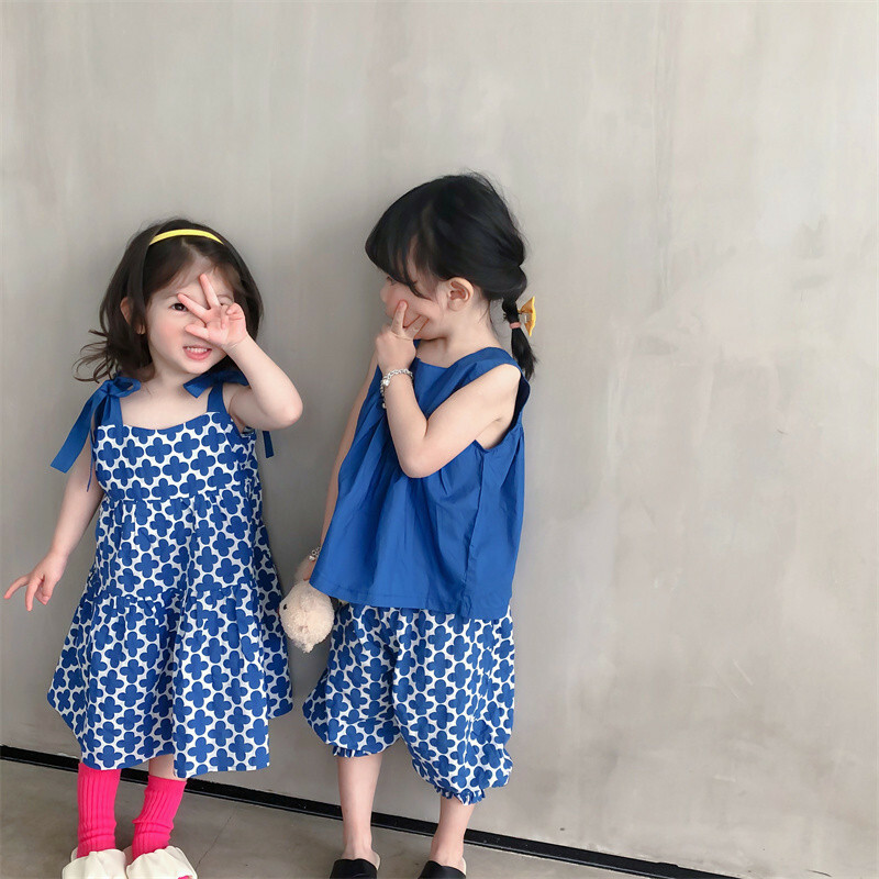 少量現貨 姊妹款幾何花朵系列 80-140cm