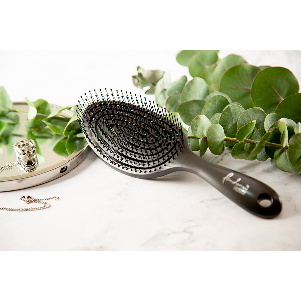 Lasen 3D彈性抗糾結梳(黑)