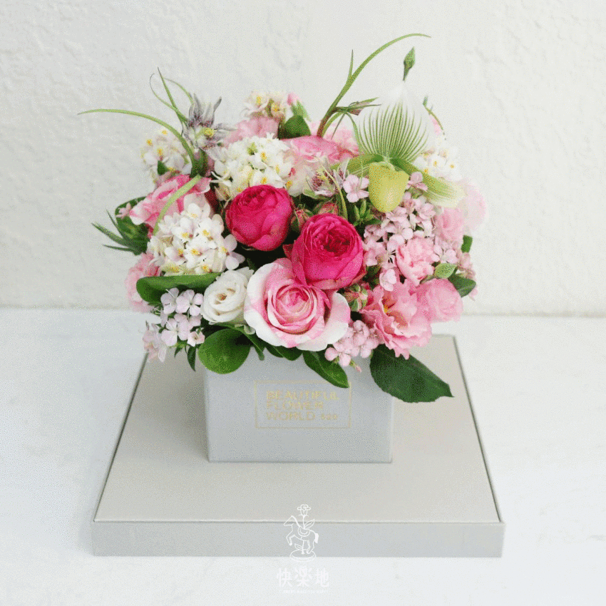 ❖超人氣❖擁抱好心情(粉) I 鮮花禮盒 flowers in box  AB220260