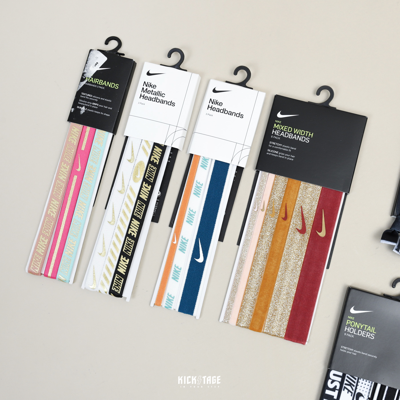 [特價商品無退換] NIKE METALLIC HEADBAND 3入 6入 9入 多色 運動 健身 慢跑 髮帶 髮圈 綁繩