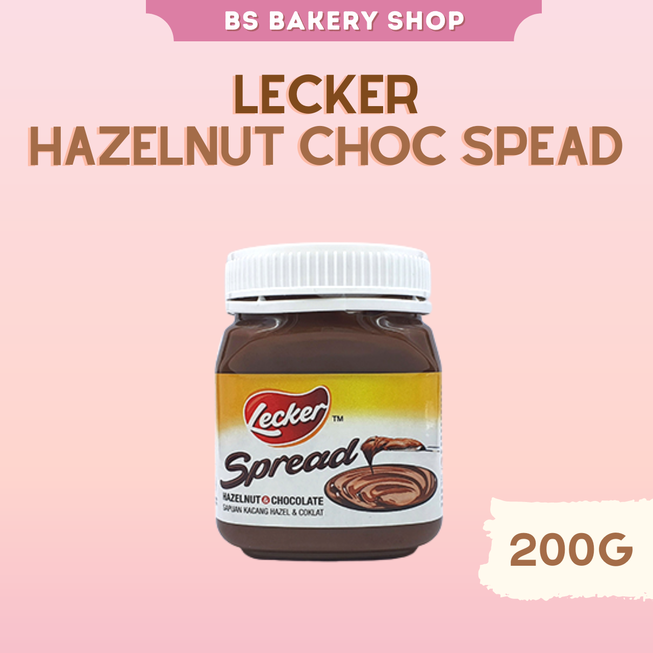 【Lecker Spread Hazelnut & Chocolate 200g】