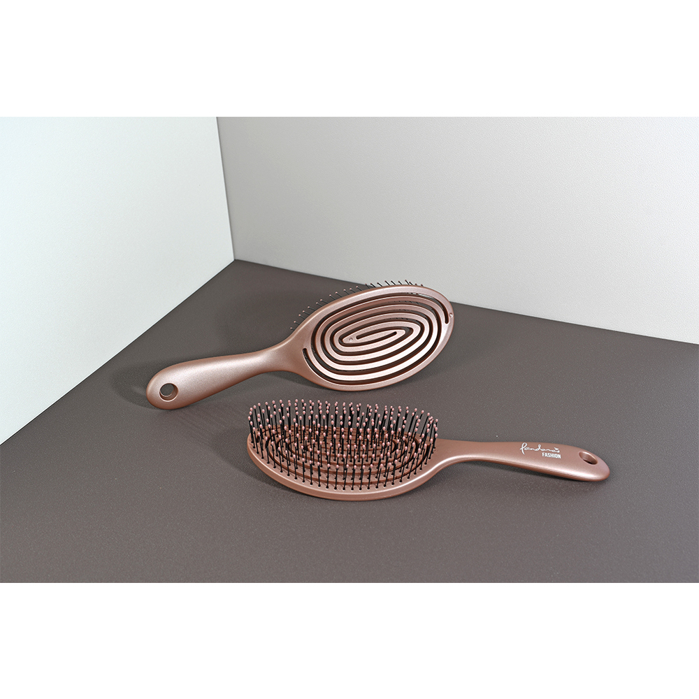 Lasen 3D彈性抗糾結梳(摩卡棕)