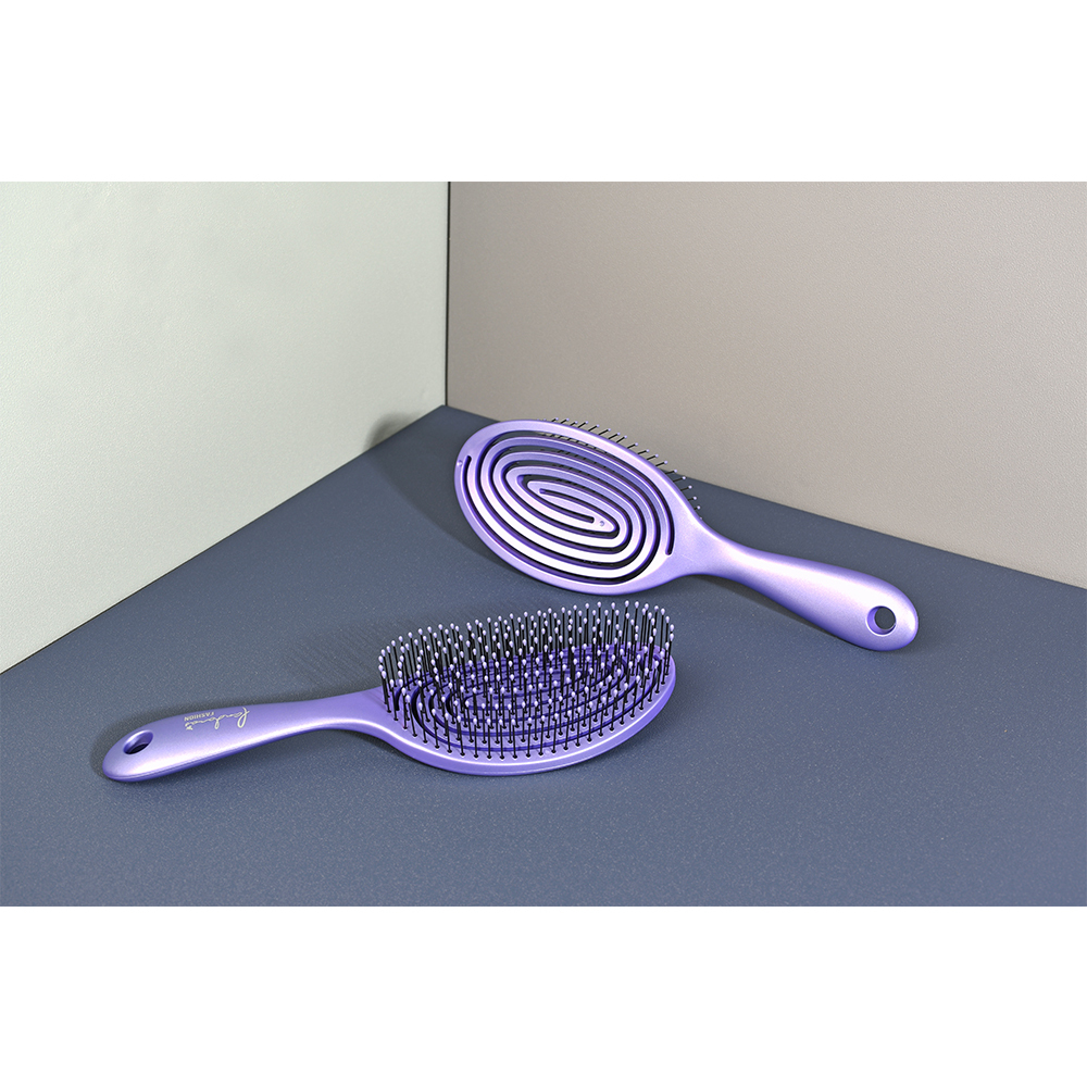 Lasen 3D彈性抗糾結梳(長春花藍)