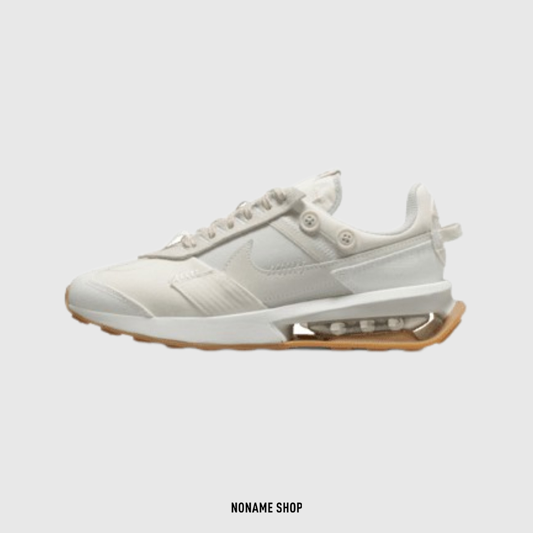 NIKE AIR MAX PRE-DAY  積木 巫毒娃娃 拼接 車縫線 氣墊 休閒鞋 灰白 (女款)