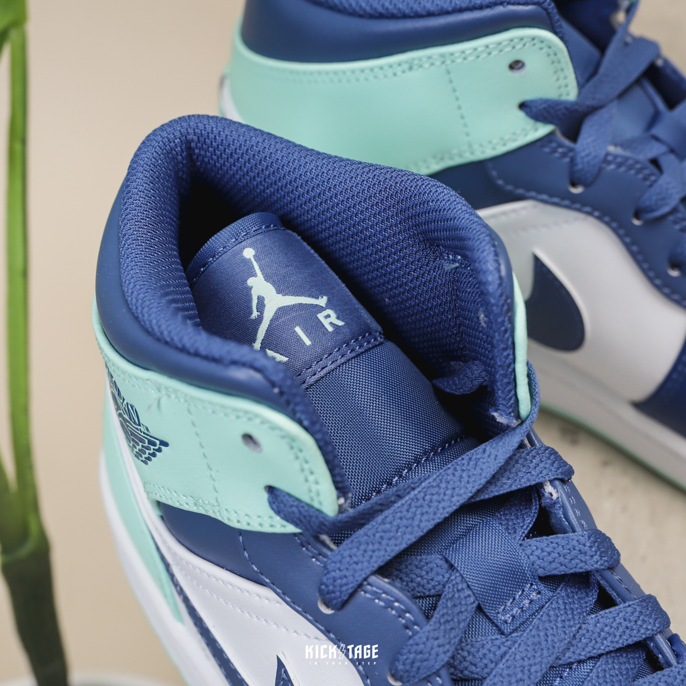 NIKE AIR JORDAN 1 MID Blue Mint 深藍薄荷綠中筒AJ1【554724-413