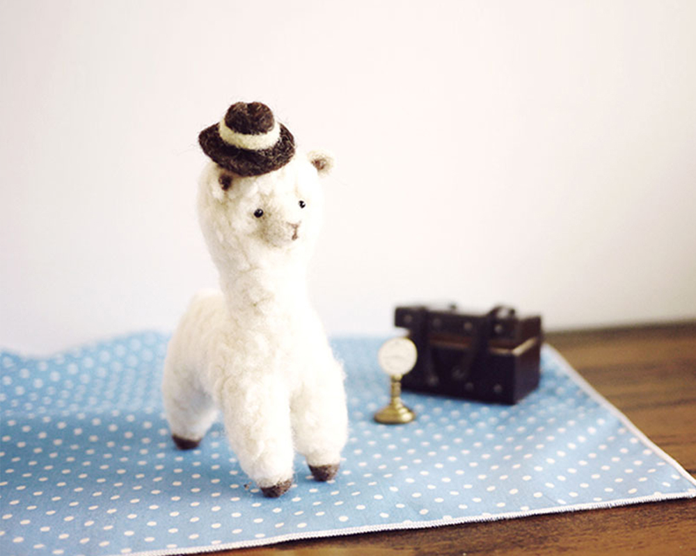 樂洋・好好玩羊毛氈材料包-羊駝拉瑪,GO