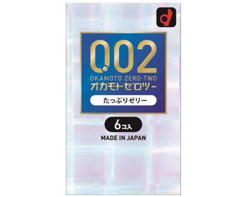 日本岡本 0.02 水潤安全套 (6片裝)