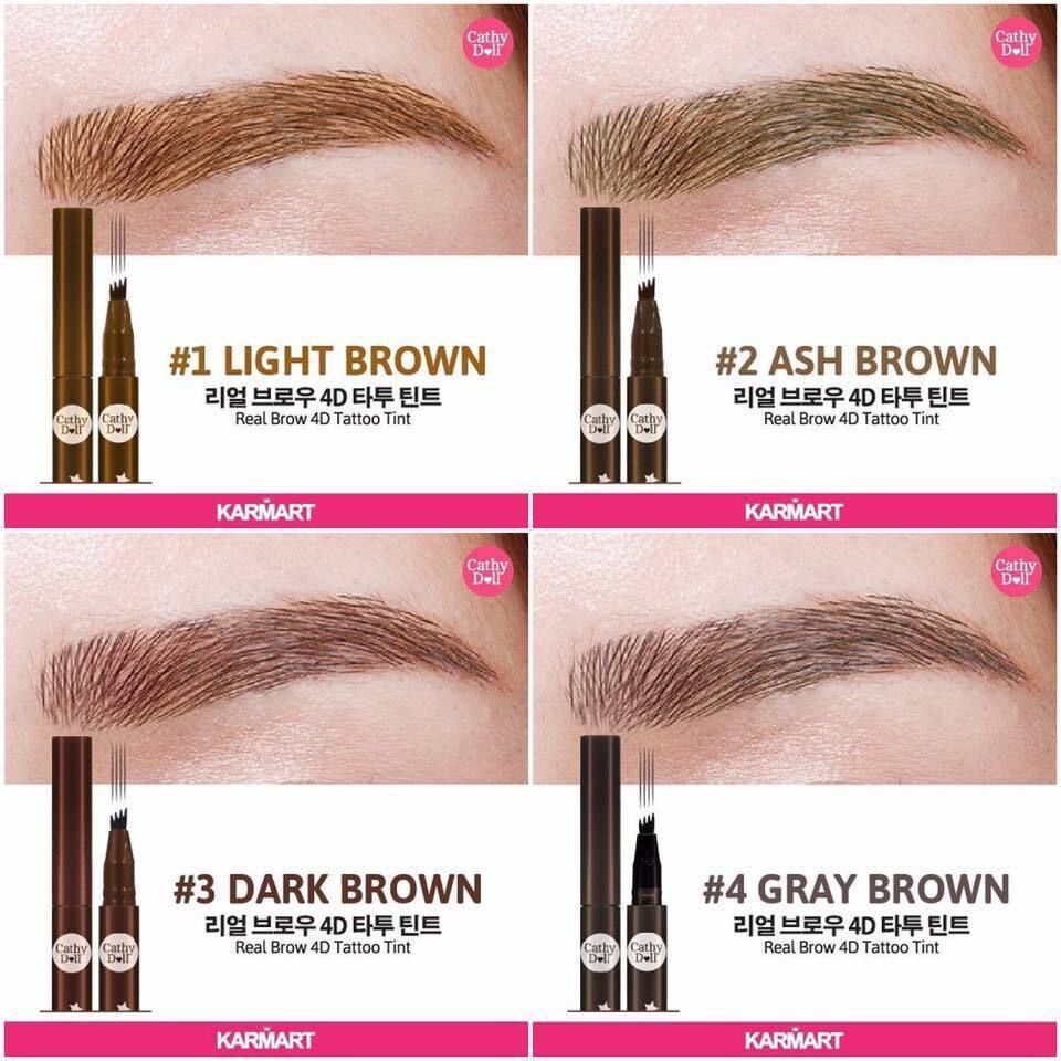 Cathy Doll Real Brow 4D Tint 防水柔眉筆 (4色選擇)