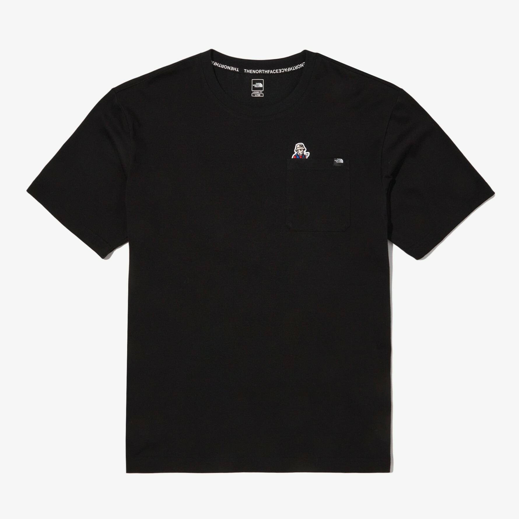 THE NORTH FACE CAMPGROUND POCKET 黑色 口袋 短袖 短T NT7UN24A