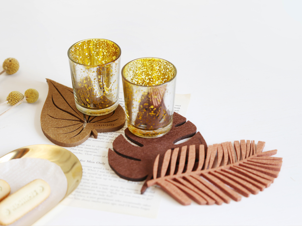 樂洋・葉子杯墊/擺飾-大地色系/秋日果實