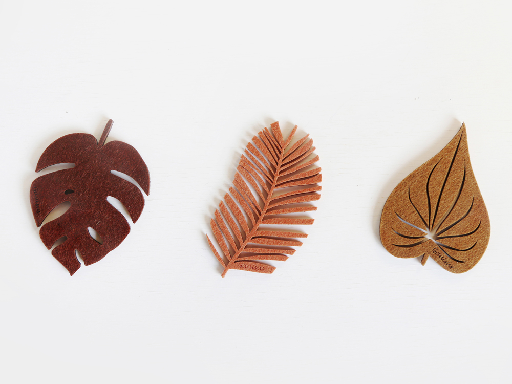 樂洋・葉子杯墊/擺飾-大地色系/秋日果實