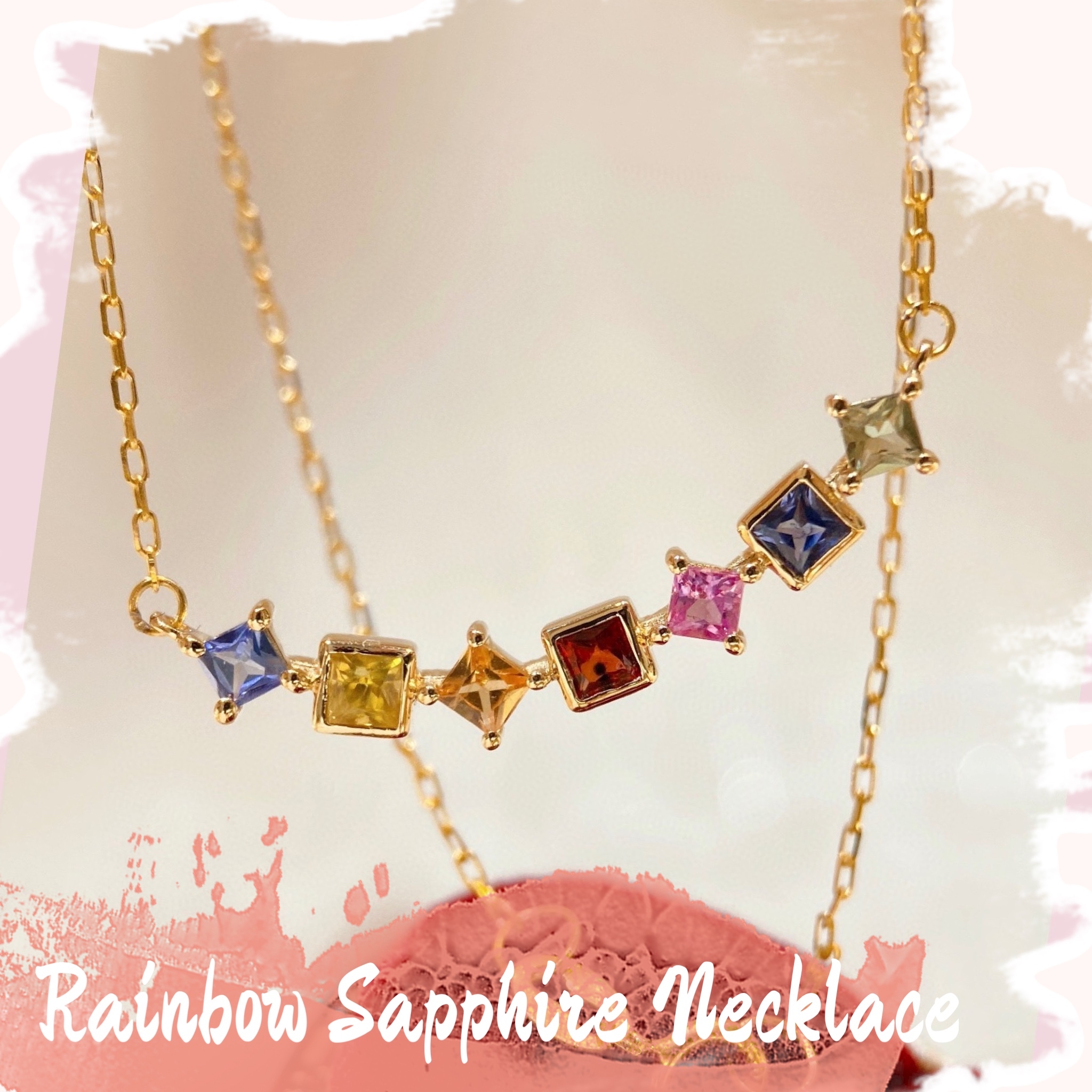 Rainbow Sapphire Necklace (GS050020)