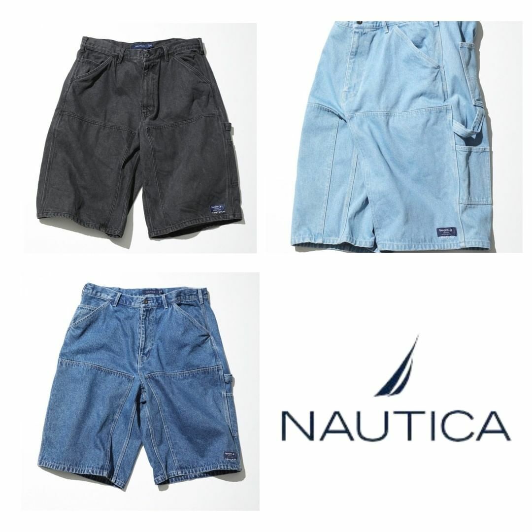 2022SS NAUTICA Double Knee Denim Painter Shorts 牛仔短褲3