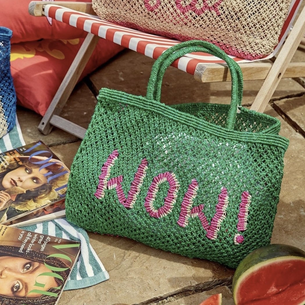 The Jacksons,手工編織包,字母包,編織包,藤編包,夏天包包,手工包