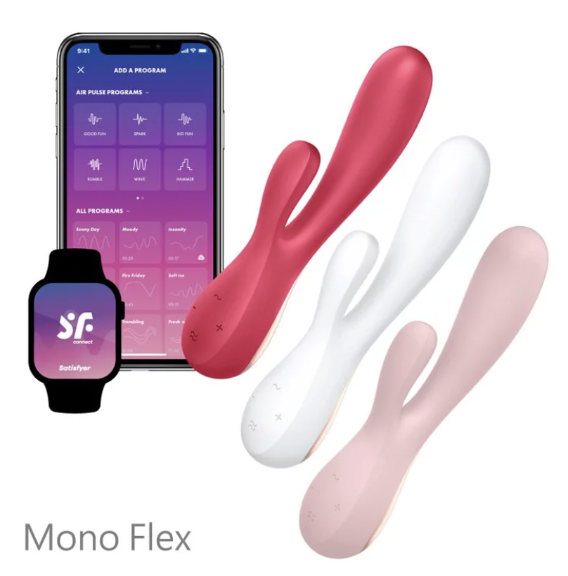 Satisfyer Mono Flex 手機遙控雙頭震動棒
