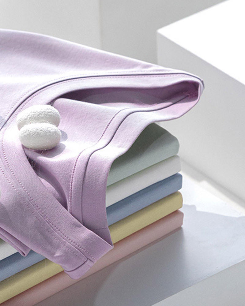 綠M【零碼出清不退換】純色圓領領柔棉上衣