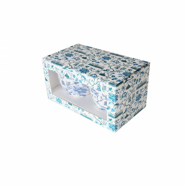 FAUX X MARIKO JESSE hong kong toile bone china collection - chinese tea cup set (set of 2 pcs)