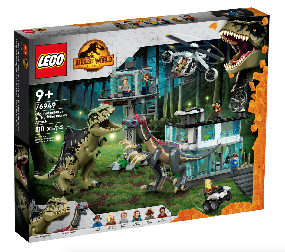 LEGO 76949 Giganotosaurus & Therizinosaurus Attack 南巨龍和鐮刀龍攻擊 (侏羅紀世界：統霸天下)