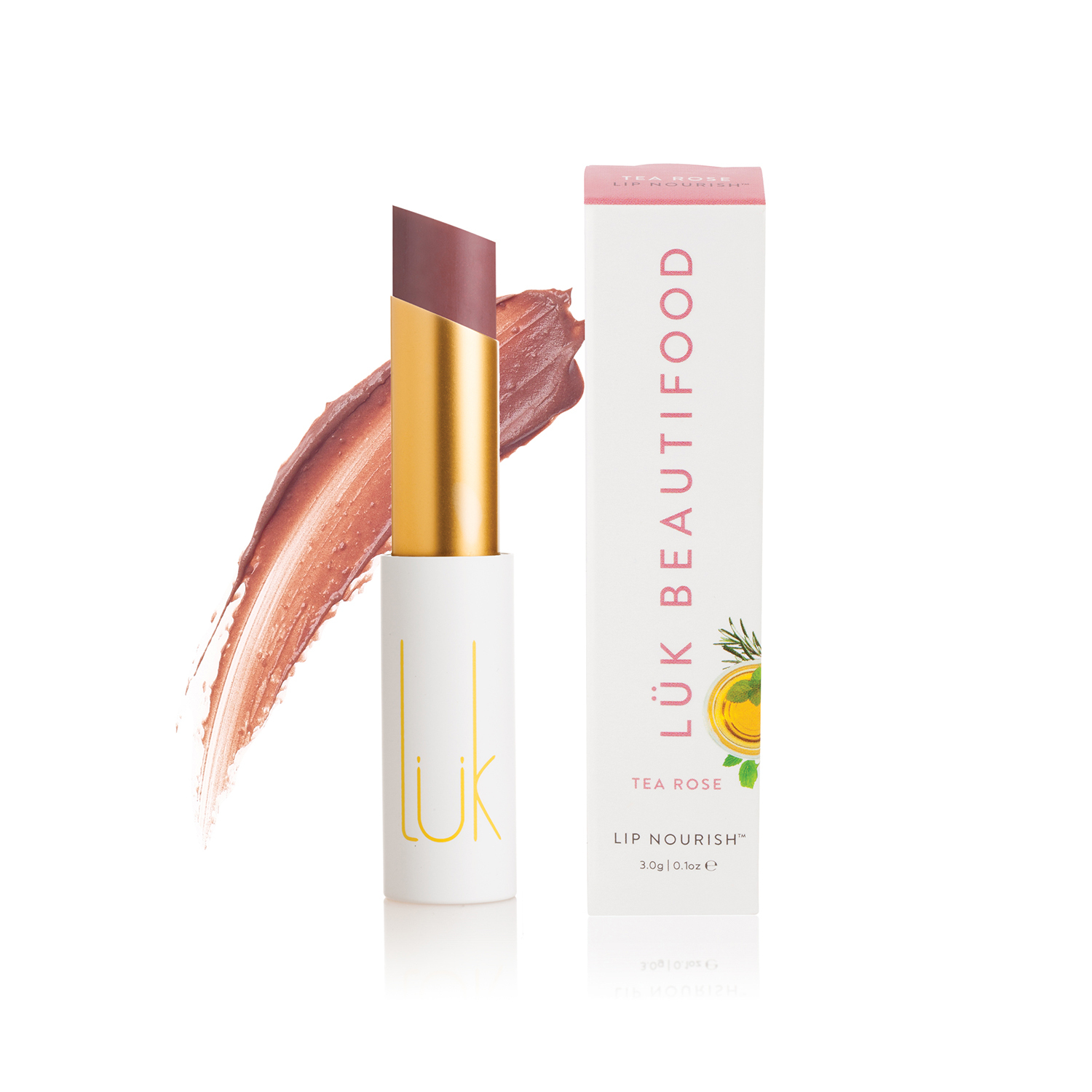 NATURAL LIP NOURISH™ #TEA ROSE | LUK BEAUTIFOOD