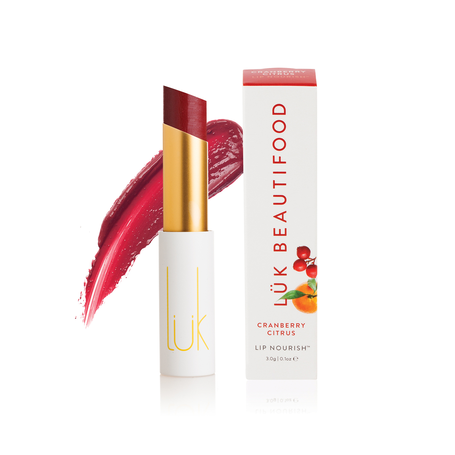 NATURAL LIP NOURISH™ #CRANBERRY CITRUS | LUK BEAUTIFOOD