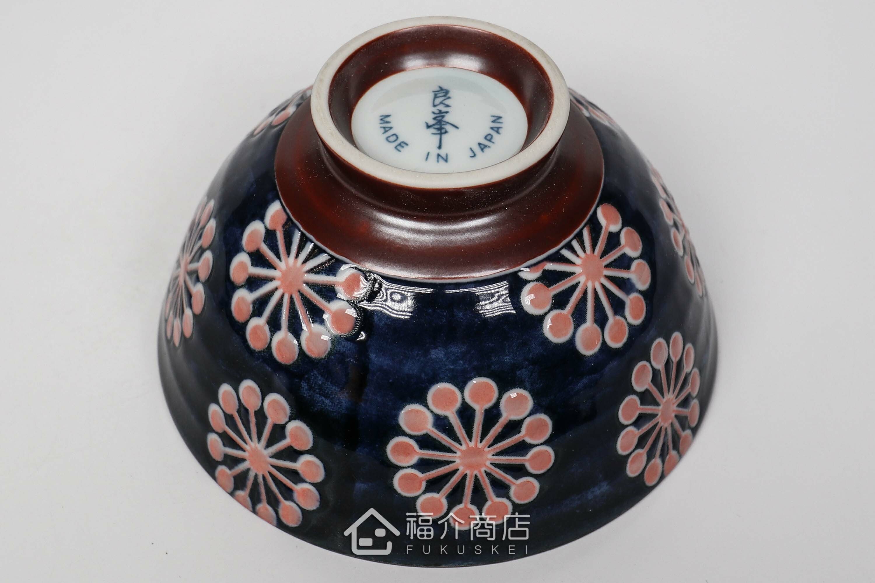 梅花紋路造型飯碗