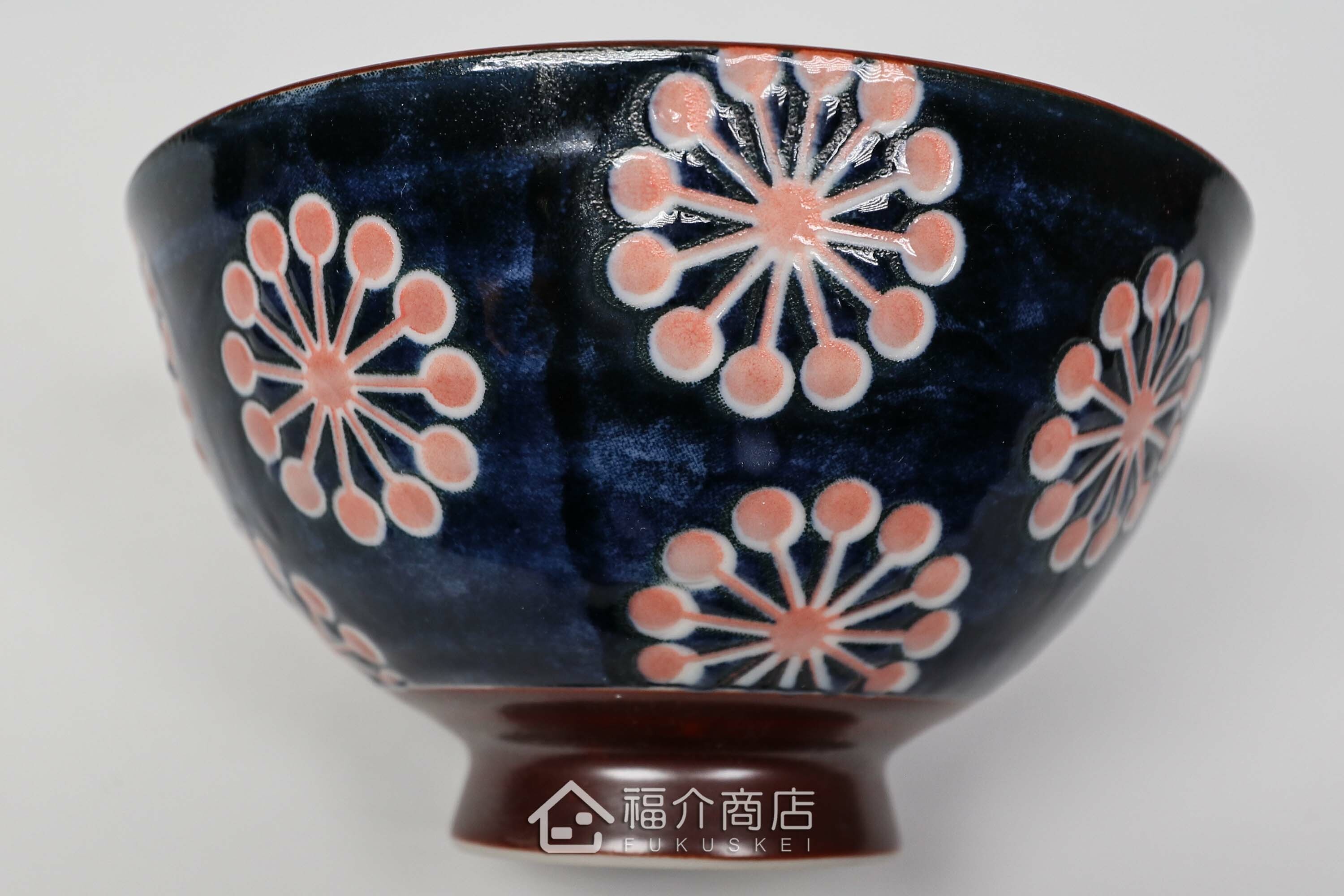 梅花紋路造型飯碗