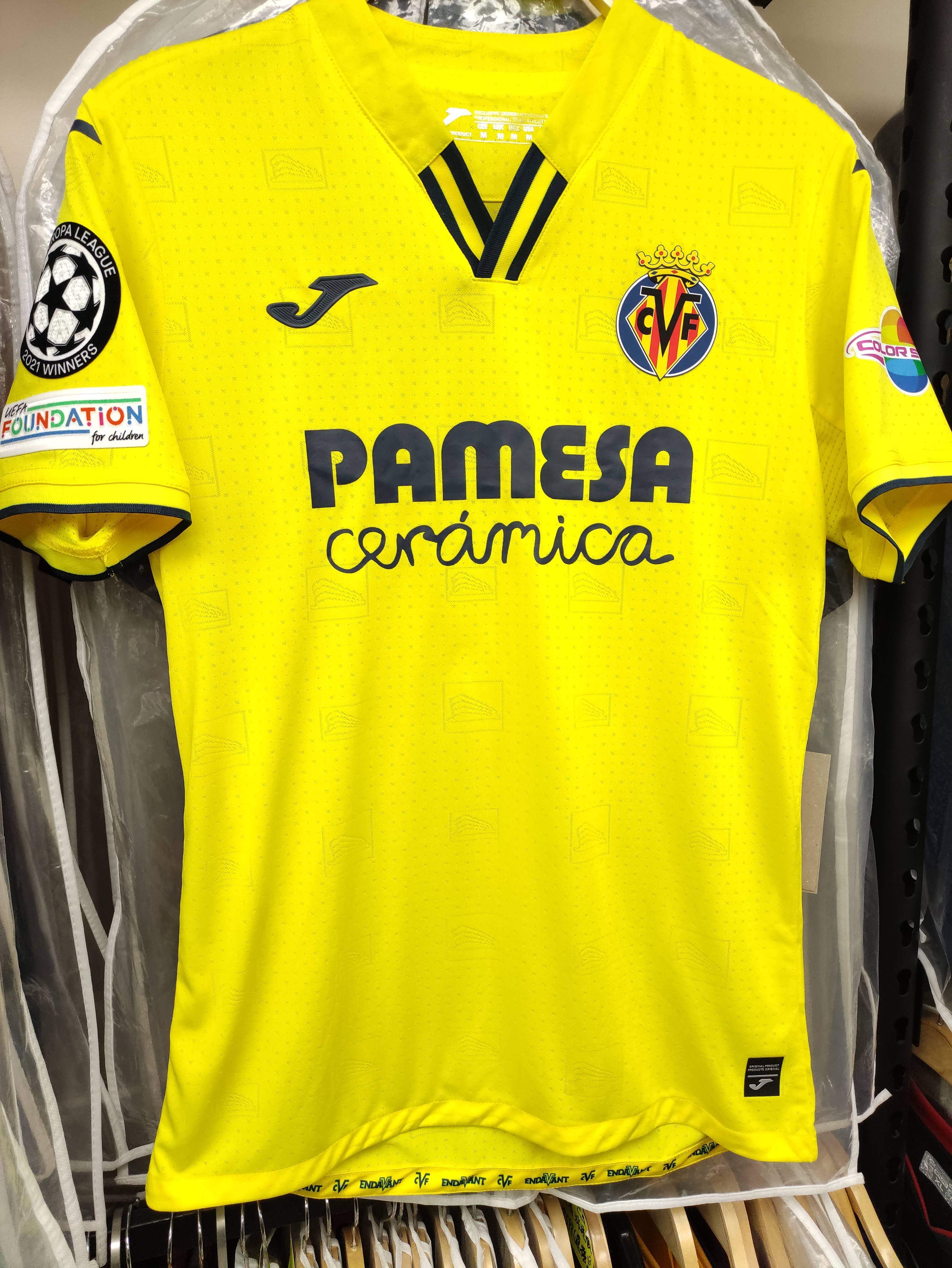 21-22維拉利爾主場歐聯版球衣