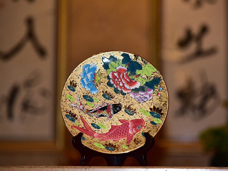 G04-牡丹有餘金盤