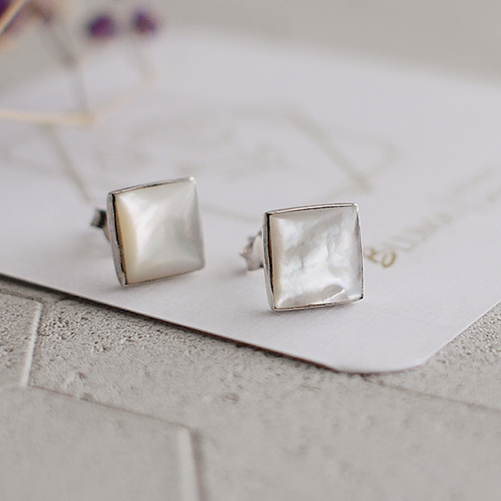 今晚月色真美純銀耳環(珍珠母貝)/SE576