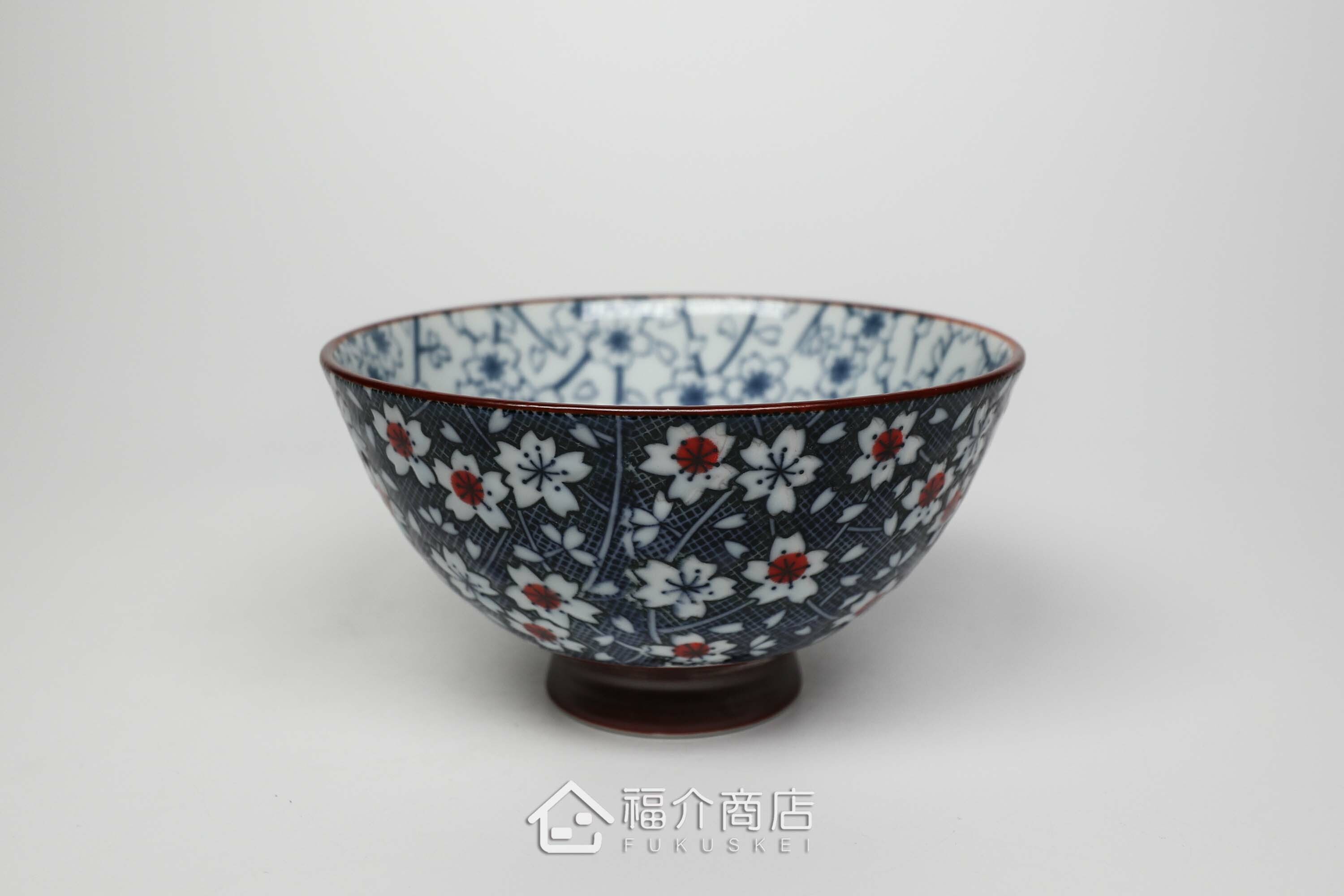 櫻花紋路造型飯碗