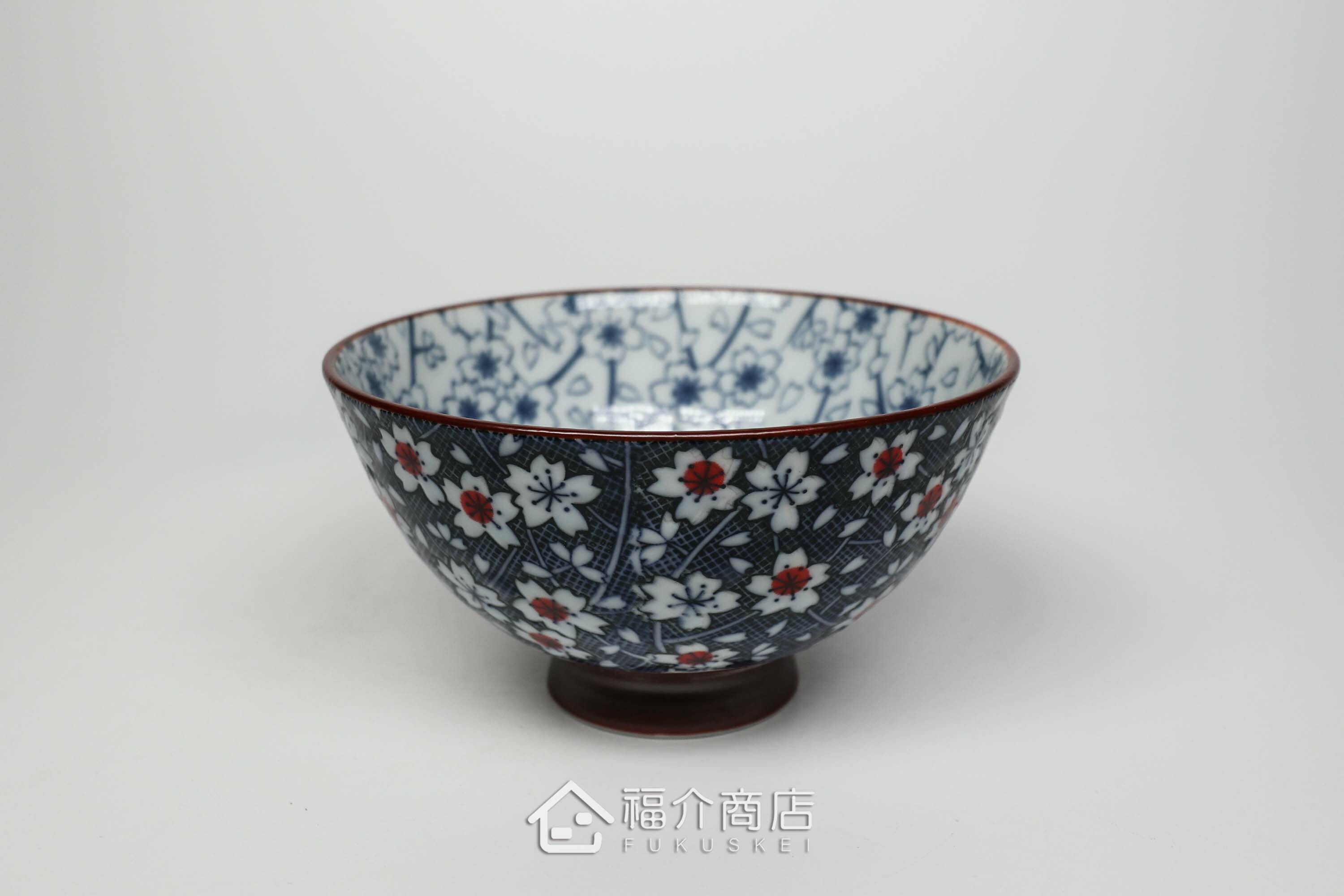 櫻花紋路造型飯碗