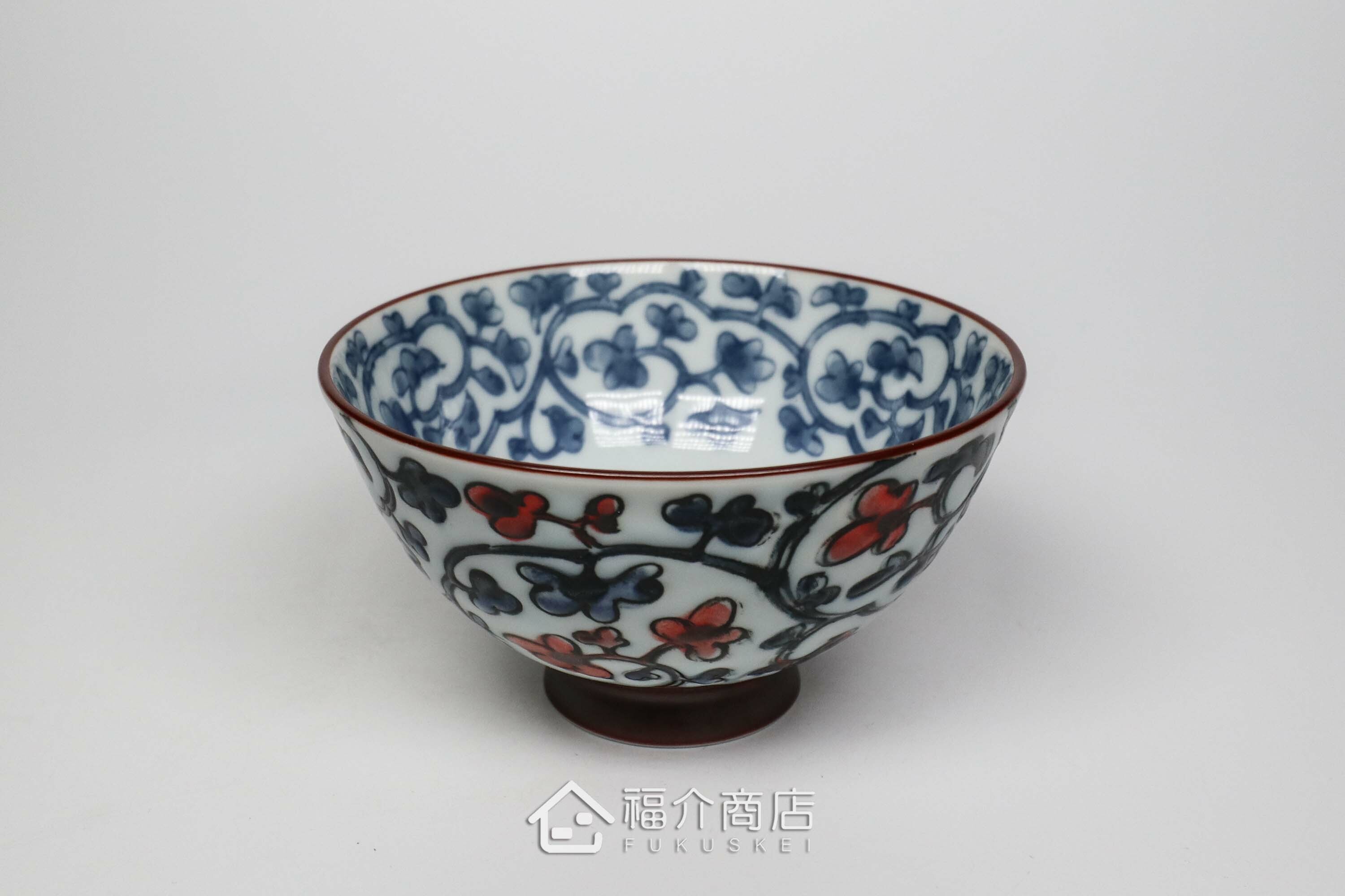 藤蔓紋路造型飯碗