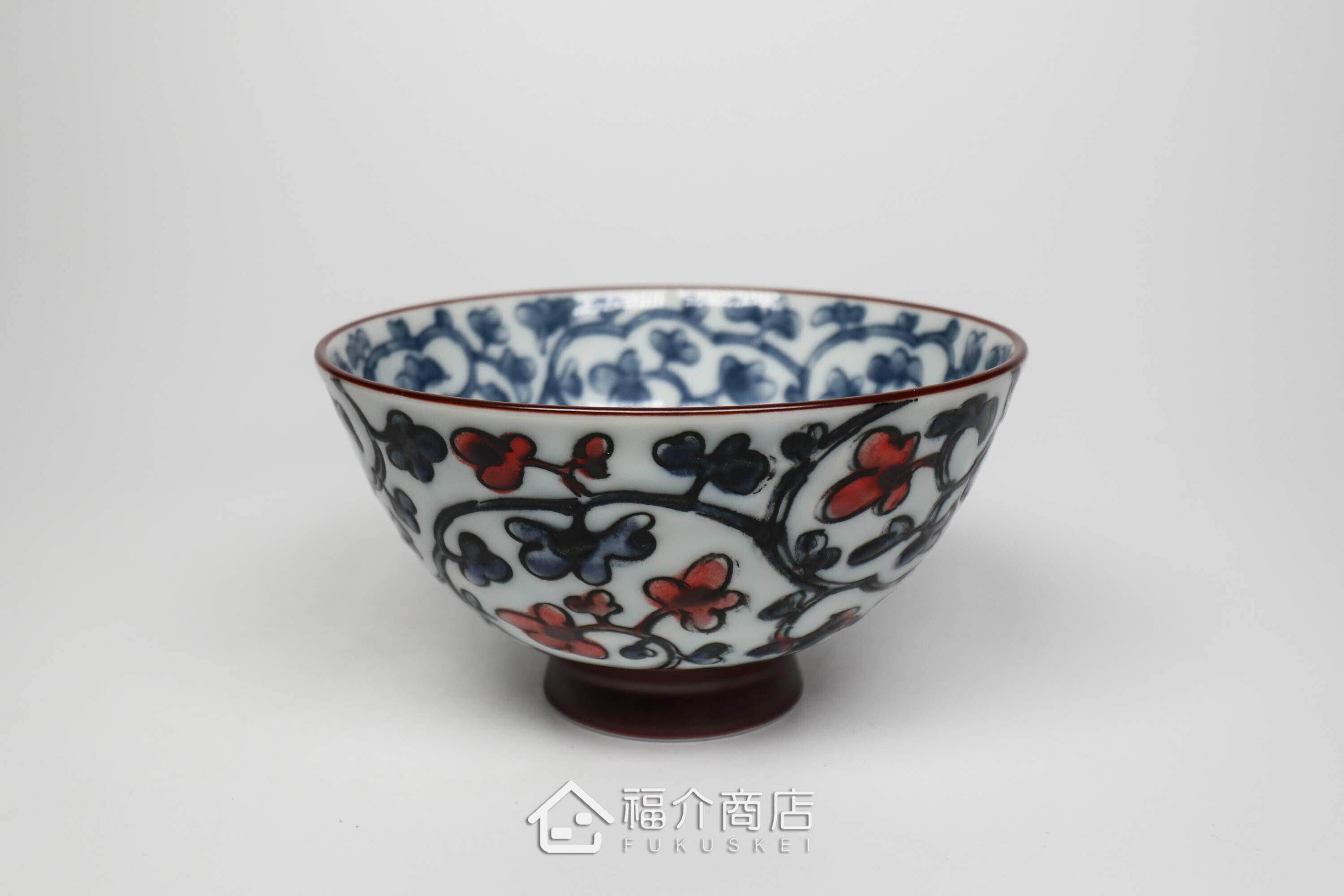 藤蔓紋路造型飯碗