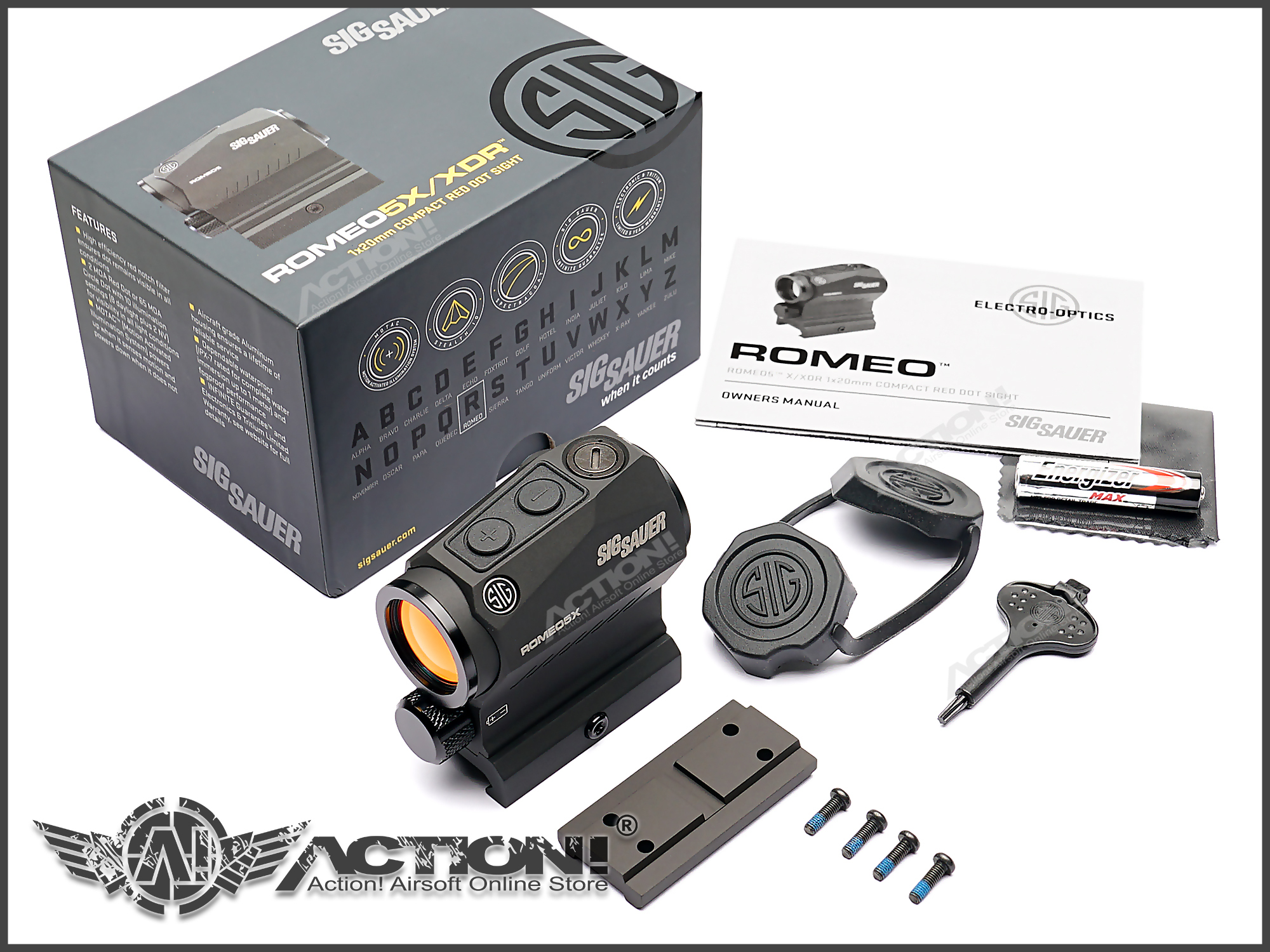 SIG SAUER - ROMEO5X 1x20mm Compact Red Dot Sight (#SOR5