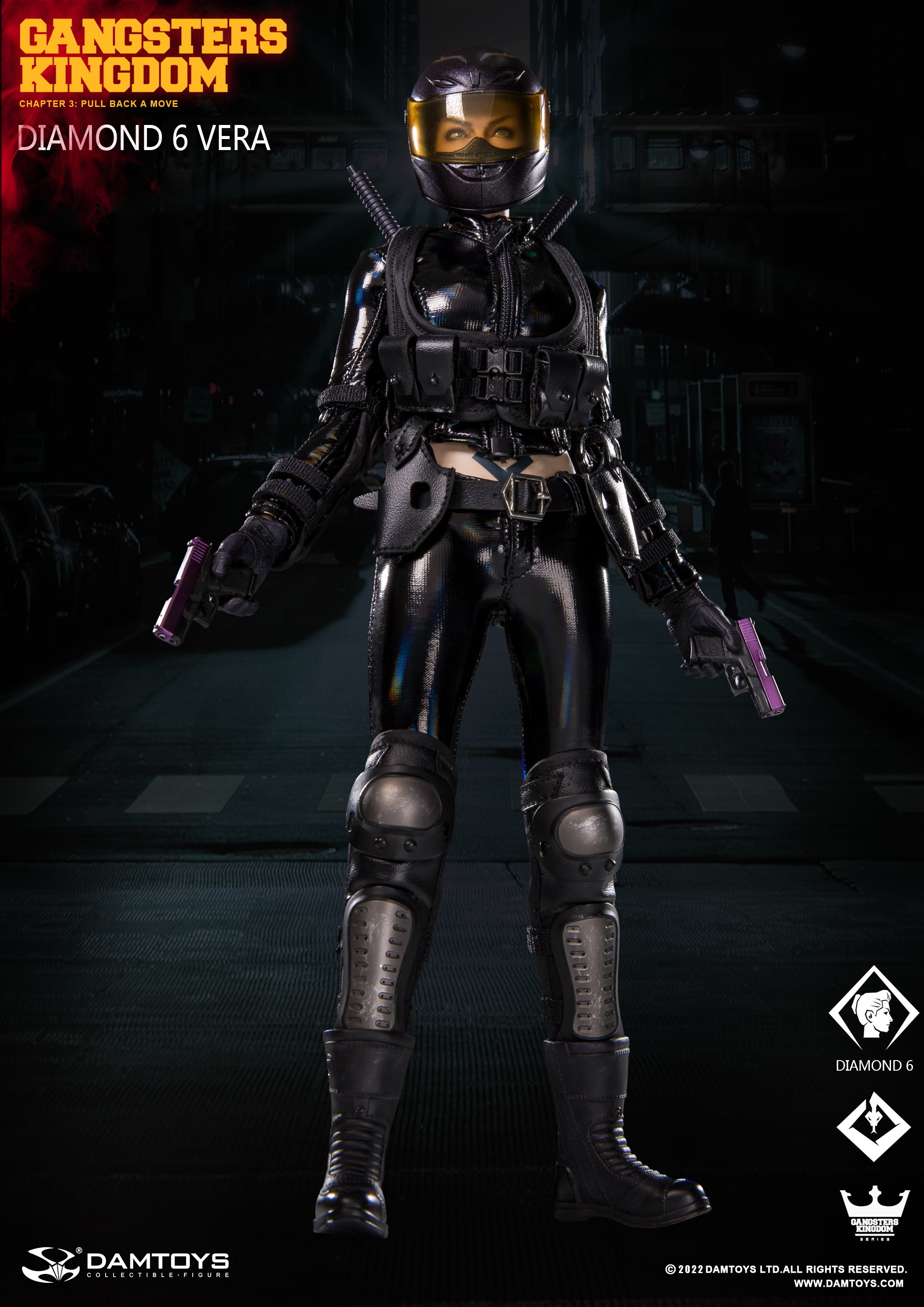 Dam Toys : 1/6 黑幫王國 - 方塊6 維拉 可動人偶 GK025